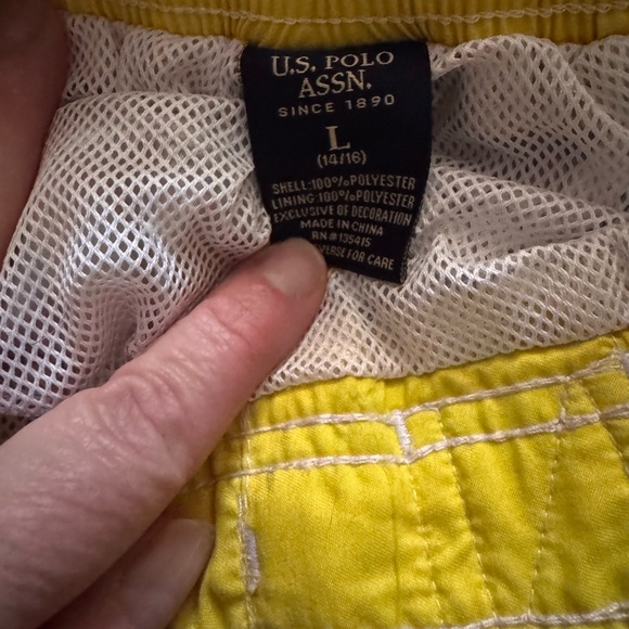 U.S. Polo Assn Youth Swimsuit Size L 14-16 plaid USPA - Picture 4 of 5